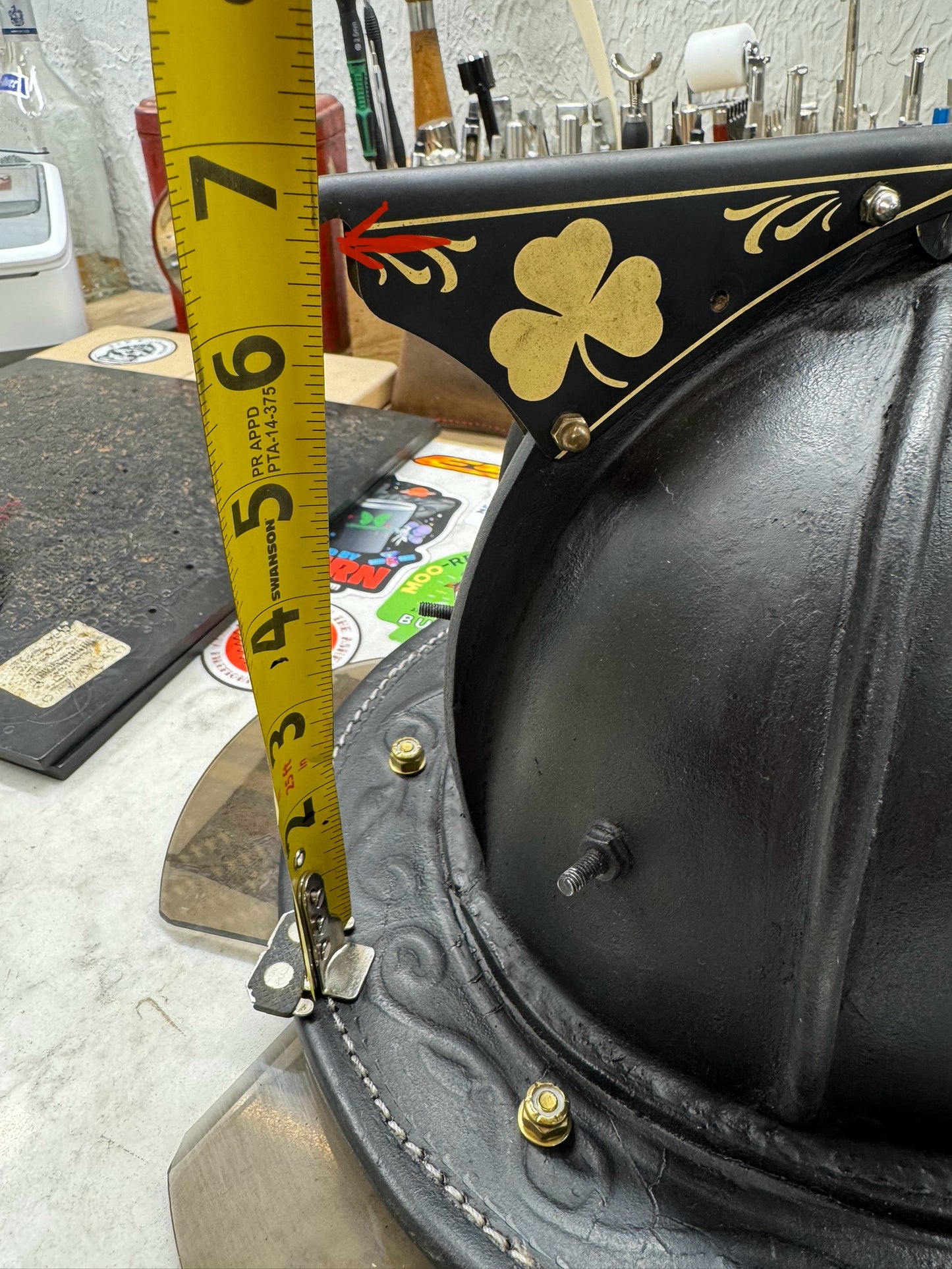 Custom Fire Helmet Shield