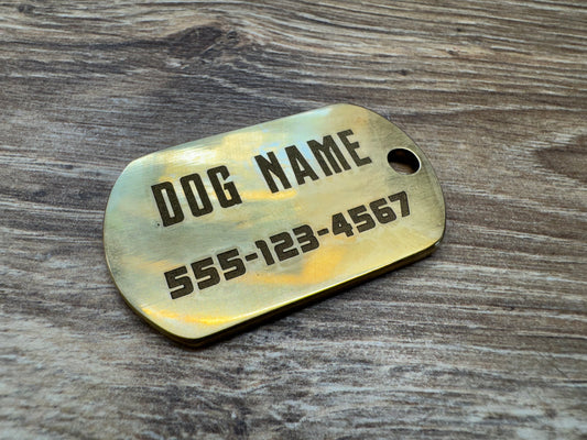 Brass Dog Tags