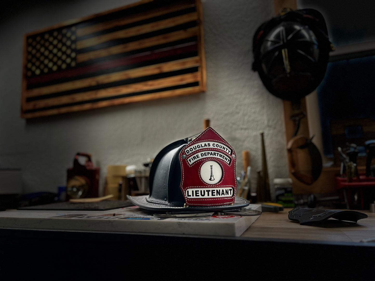 Custom Fire Helmet Shield